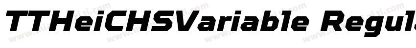 TTHeiCHSVariable Regular字体转换